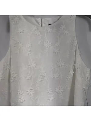Lulus Pleasant Personality Floral Tank Top White NWT XS thumbnail 5