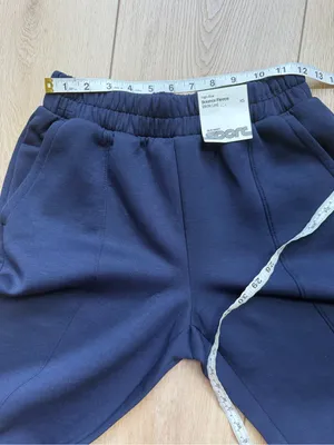 Old Navy Sport Bounce Fleece Wide Leg Pants Navy Blue Size XS NWT thumbnail 8