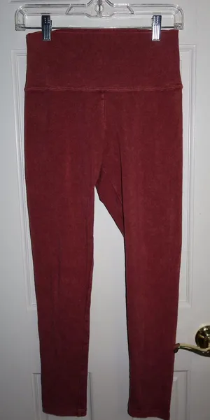 Aerie Chill Play Move Burgundy Leggings thumbnail 1