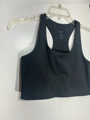 Girlfriend collective grey Skyline Paloma Racerback Bra size L thumbnail 4