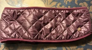 UGG Women’s Maroon Puffer Quilted Earmuffs One Size thumbnail 1
