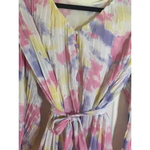 New! Endless Rose Tie-Dye Chiffon‎ Pleated Mini Dress, XS thumbnail 10