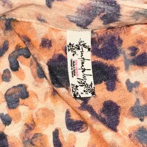 Intimately Free People Cheetah Print Maxed Out Maxi Button Dress Robe Duster Med thumbnail 9