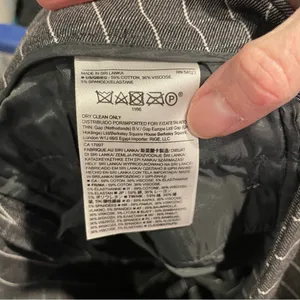 Cute charcoal gray windowpane stretchy ankle crop Banana Republic sloan pants thumbnail 5