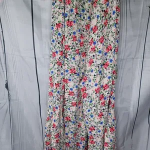 Umgee strapless flowy boho floral wide leg jumpsuit thumbnail 13