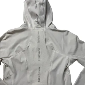 Lululemon White Hooded Full Zip Athletic Jacket Size 8 Dash into Dusk thumbnail 7