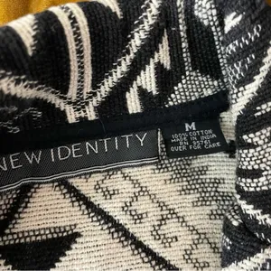 New Identity Y2K 90s black southwestern Cowichan tapestry blanket crop jacket M thumbnail 13