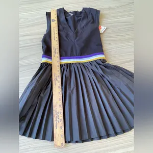FP Movement by Free People Black Mini Dress with Yellow and Purple Accents thumbnail 6