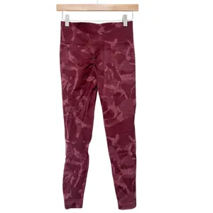 Gymshark Maroon Camo Leggings Sz M thumbnail 6