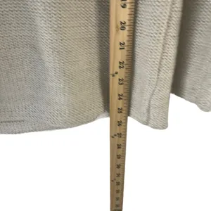 Gap Womens XS V-Neck Sweater‎ Beige Oatmeal Metallic Shimmer Cotton Wool Blend thumbnail 8