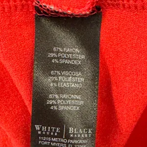 White House Black Market Red Cowl Neck Asymmetric Ring Sleeveless Top Small thumbnail 7
