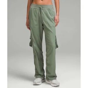 Lululemon Dance Studio Relaxed-Fit Mid-Rise Cargo Pant Grey Eucalyptus Size 4 thumbnail 2