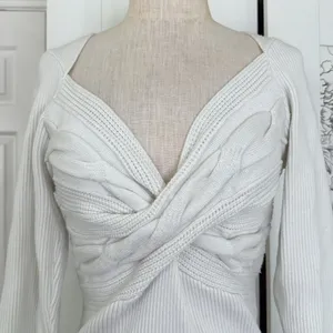 BKE twist front ribbed sweater thumbnail 8