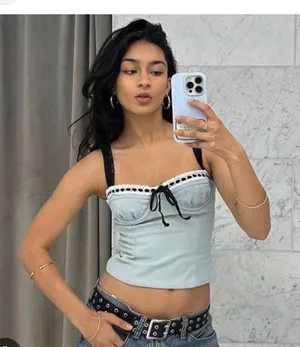 With Jean Blue Top thumbnail 2