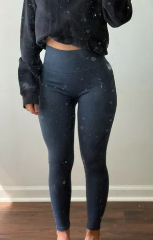 All in Motion Ribbed Blue Leggings thumbnail 1