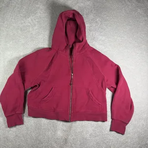Lululemon Scuba Oversized Full Zip Hoodie Pomegranate m/L thumbnail 2