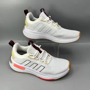 Adidas Cloudfoam Racer TR23 Running Shoes Women 6 White Athletic Sneakers 789005 thumbnail 1