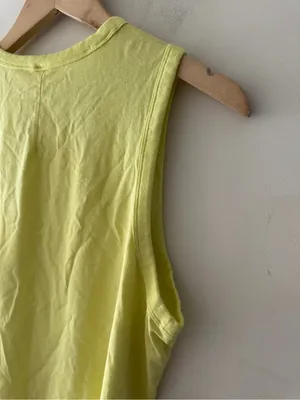 Lululemon Classic-Fit Cotton-Blend‎ Tank Top Electric Lemon thumbnail 5