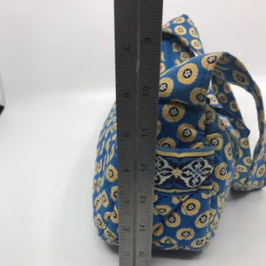 Vera Bradley Blue Tan Nylon Small Handbag thumbnail 2