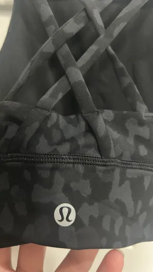 Lululemon Black Camo Sports Bra thumbnail 2