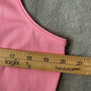 Womens Pink Shimmery Tank‎ Top Cami Blouse Size M Sparkly Layering Stretch Shell thumbnail 9