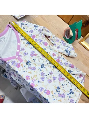 P.J. Salvage Floral Pajama Set Long Sleeve Top Pants with Hearts Size Small thumbnail 13