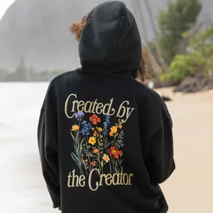 NWT Elevated Faith Created by the Creator Unisex Hoodie Black Multi 2XL thumbnail 2