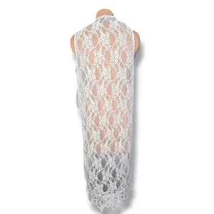 Polly & Esther Lace Duster Vest Sheer Boho Romantic Beach Western Sleeveless Layering Piece thumbnail 6