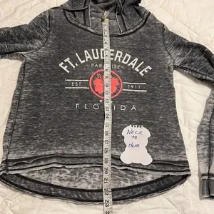US apparel size small long sleeve distressed Fort Lauderdale hoodie GUC thumbnail 9