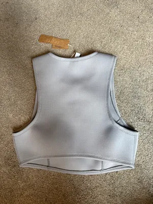Skims Grey Neoprene Swim Top Size XXS thumbnail 3