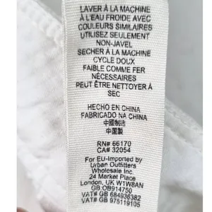 Free People Boca Belle Linen Blend Hi-Rise Bell Bottom Wide Leg Pants Size 10 thumbnail 8
