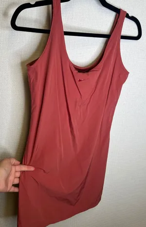 Nike Women Rosey Red Active Tennis Dress Built-in Shorts Pockets Small thumbnail 1