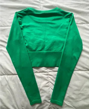 Aerie Sidewalk Seamless Long Sleeve Crop Top thumbnail 3