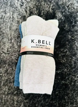 Ladies' Coolmax Essential Crew Socks - (5-pair) - Brand New thumbnail 2
