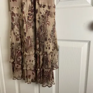Robbie Bee Silk Paisley Midi Dress Beaded Fairycore Whimsigoth Y2K Size 10 thumbnail 8