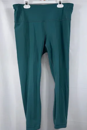 Lululemon Teal High Rise Leggings Size 10 thumbnail 1