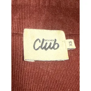 Beymen Club Red Maroon Corduroy Sequin Embroidered Duck Button Up Shirt Size XS thumbnail 5