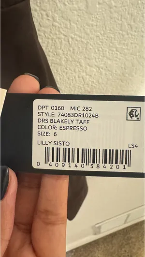 Dillard's Gianni Bini x Lilly Sisto Blakely brown bow dress thumbnail 4