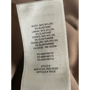Aritzia Babaton Contour Crew Muscle Women's Beige Sleeveless Tank Bodysuit Top S thumbnail 6