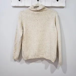 L.L.Bean Merino Wool Angora Turtleneck Sweater L thumbnail 2