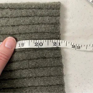 Madewell Olive Green Wool Rolled Mock Neck Pullover Sweater Womens XXS Winter thumbnail 11