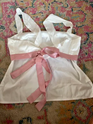 White and pink sash top thumbnail 2