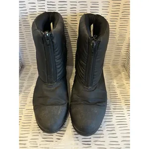 Trotters‎ Womens Black Puffer Snow Boots Front Zip Mid Calf Wedge Size 8.5 Aki thumbnail 2