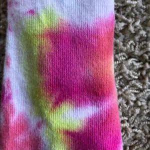 VS pink tie dye socks Sz S thumbnail 3