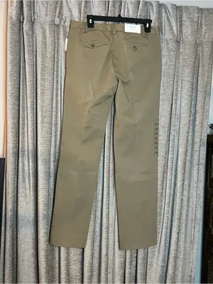 NWT Gap Khaki GapStretch Straight Dress Pants Classic Flat Front Trousers Size 8 thumbnail 9