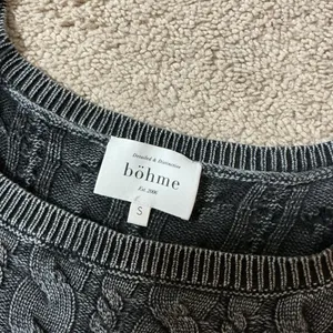 Böhme Gray Cable Knit Sweater Vest Sleeveless‎ Cotton Distressed MWT4099 S thumbnail 4