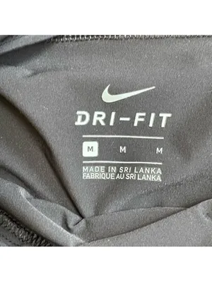 Nike Dri Fit Workout Capri Wide Leg Pants Womens Medium Black Elastic Wide Waist thumbnail 8