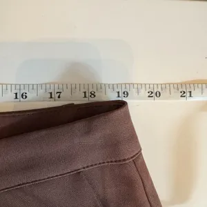 Missguided Plus Tailored Wide Leg Trousers US 16 Chocolate Brown Cuffed Hem NWT thumbnail 9