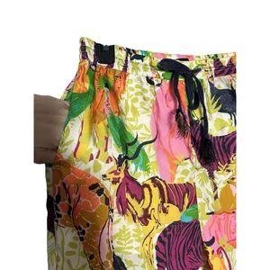 J Crew Pants Size 2 Drapey Wide Leg Ratti Safari‎ Printed Soft Tropical #QR6-5 thumbnail 3