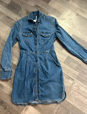 Free People Denim Dress thumbnail 1